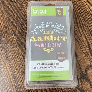 New in Box Cricut The Chalkboard Fonts Cartridge